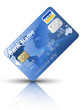 Icon of a credit card, vector