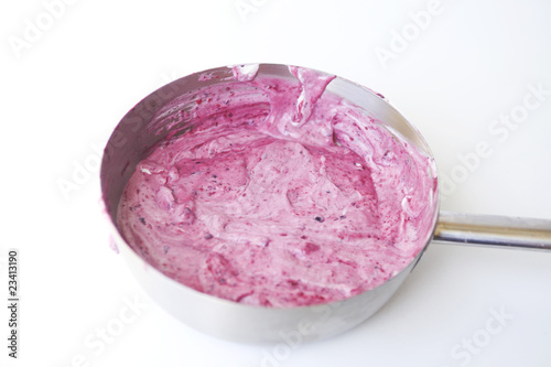 Photo: Raspberry mousse Raspberry mousse