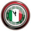 Clock with a flag of Italy