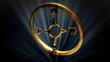 Golden Compass Icon Gold Rotator Spot Loop