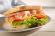 sandwich with parma ham- sandwich al prosciutto sandwich with parma ham- sandwich al prosciutto