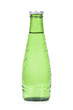 Green bottle with liquid