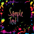paint splatter border