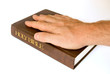 Hand on  a Bible