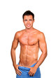 Handsome muscular man with the towel. Handsome muscular man with the towel.