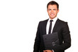 Portrait of a handsome young business man smiling