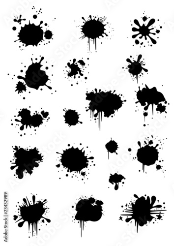 Vektor: Drawn blurs Drawn blurs