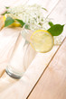 Healthy elder flower juice