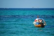Floating long-tail boat