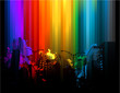 Grunge rainbow city Grunge rainbow city