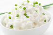 Hüttenkäse mit Lauch
