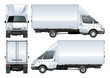 Vector delivery / cargo truck