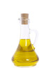 Bottle of olive oil isolated on white background