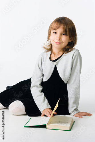 Pretty girl with book Pretty girl with book