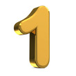 Illustration: Number 0, in gold metal on a white isolated background TO HAVE T Number 0, in gold metal on a white isolated background TO HAVE T