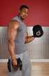 Photo: African american lifting weights African american lifting weights