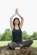 woman doing yoga exercises
