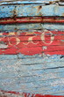 vieille peinture sur la coque d'un bateau de pêche vieille peinture sur la coque d'un bateau de pêche