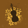 Violin vector background