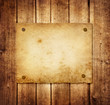 Old paper on the wood