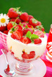 strawberry dessert with cream strawberry dessert with cream