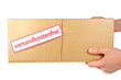 Paketsendung übergeben