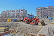 baugeräte, baustelle, neubaugebiet