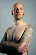 cool man with tattoos