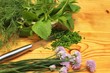 Foto: Fresh herbs in kitchen Fresh herbs in kitchen