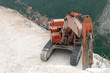 Digger on dangerous ledge