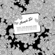 black and white retro floral background/cover