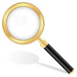 gold magnifying glass