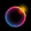Rainbow Circle Border with Sparkles and Swirls Rainbow Circle Border with Sparkles and Swirls