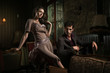 Fashion style photo of an attractive young couple