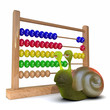 3d Snail and abacus