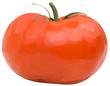 Vector tomato. Filled with solid colors only.