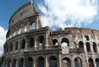 View of the colosseum in Rome, Italy View of the colosseum in Rome, Italy