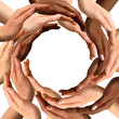 Multiracial Hands Making a Circle Multiracial Hands Making a Circle