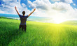 Man in meadow Man in meadow