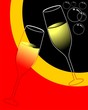 Illustration of drinks with design work Illustration of drinks with design work