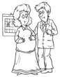 Pregnant woman and her husband