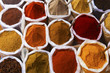 Piles of spices for sale