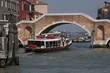 Three Arch Bridge and Cannaregio Canal Venice Italy