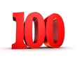 rote Nummer - 100