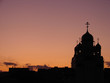 Silhouette of Church at sunset