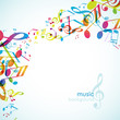 Abstract background with tunes.
