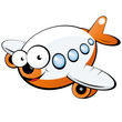 flugzeug cartoon lustig fliegen maskottchen