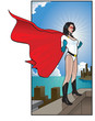 Superwoman Protects Her City