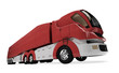 Future concept of cargo truck isolated view