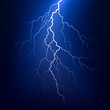 Vector: Lightning bolt at night. Vector. Lightning bolt at night. Vector.